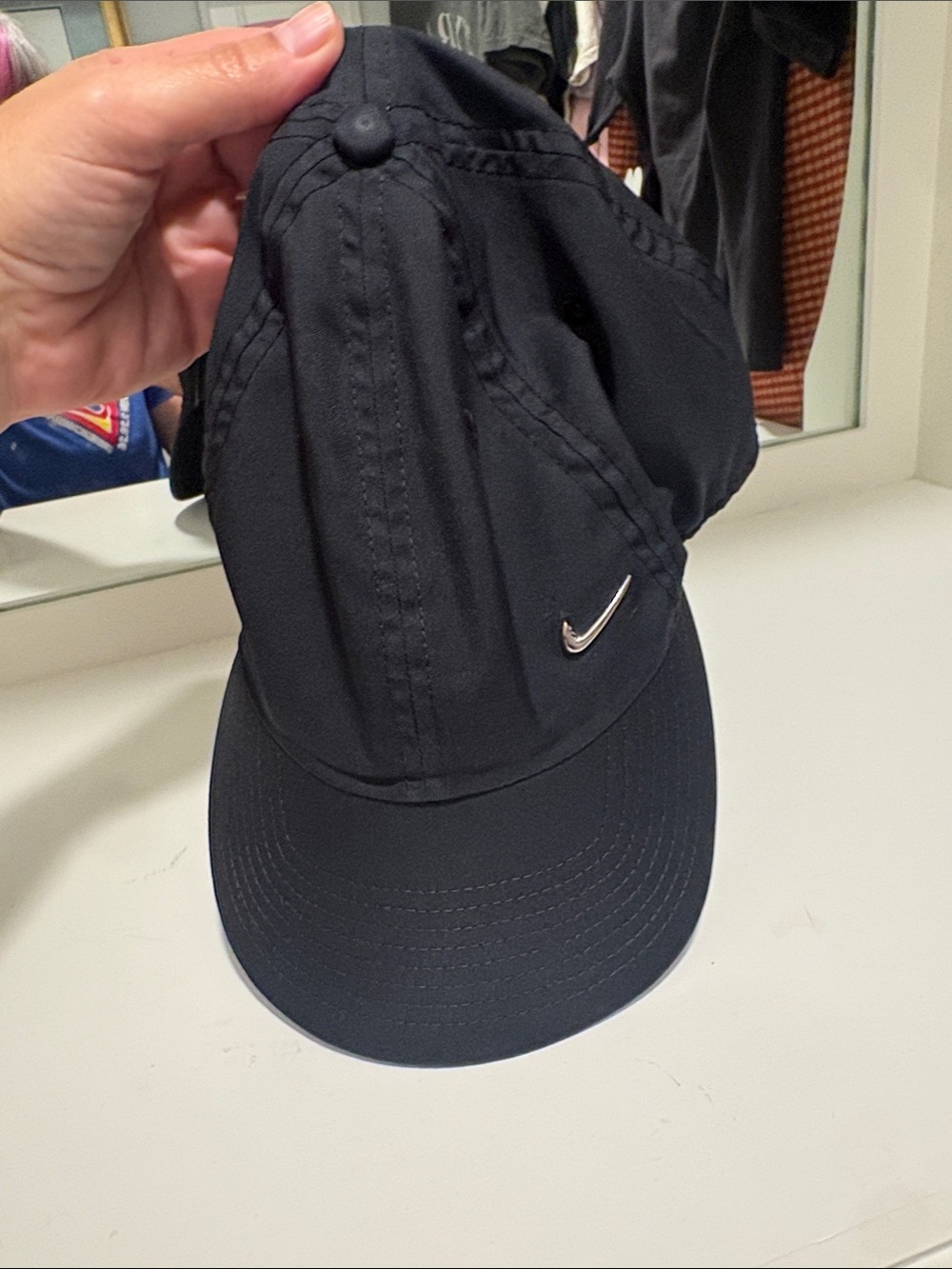 Nike Black Cap with Silver Swoosh